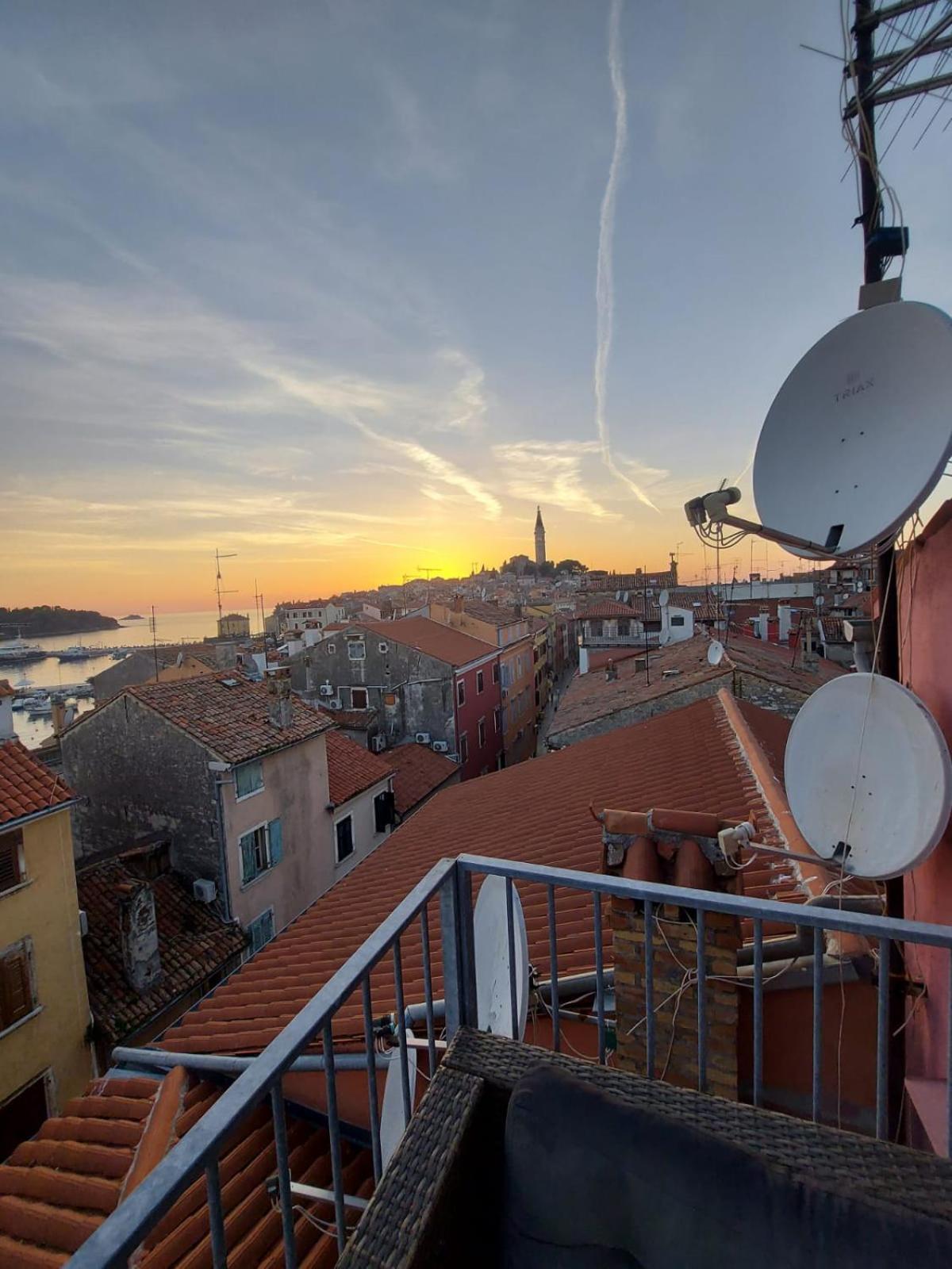Beautiful Sunsets Over The Roofs Of * Rovigno