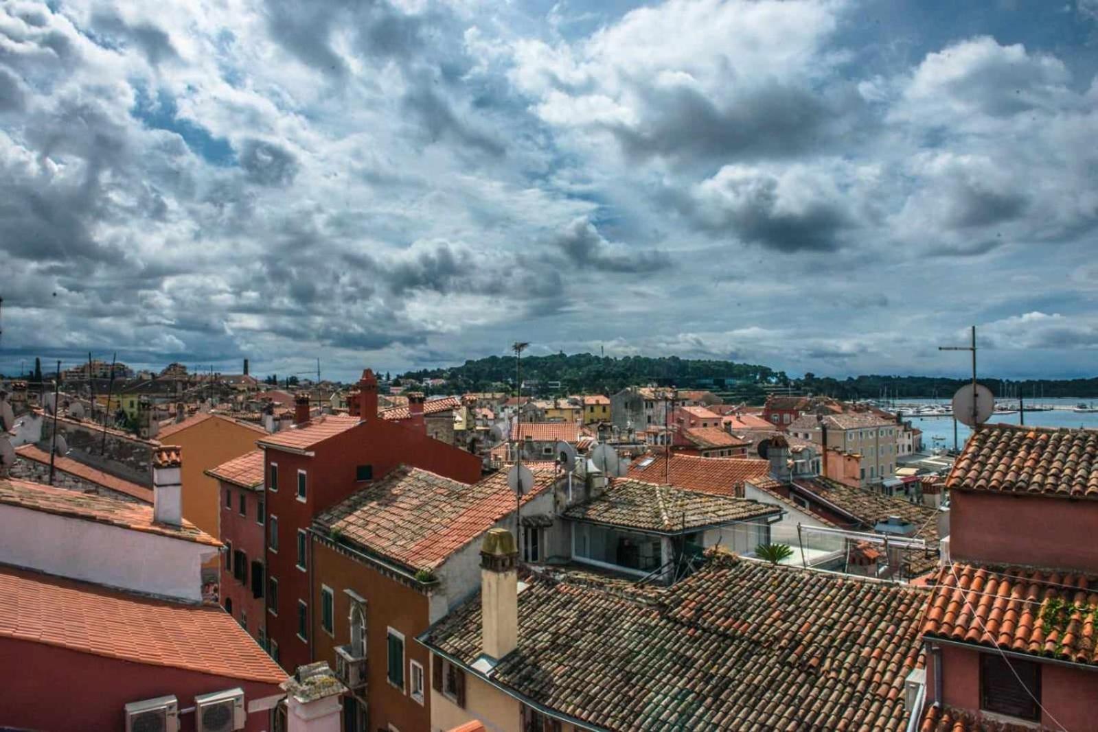 Beautiful Sunsets Over The Roofs Of Rovigno